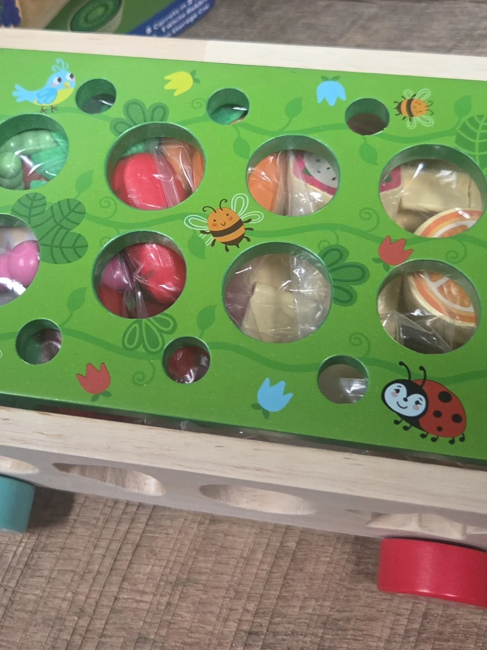 New Carrots Wooden Harvest Game - Kids Wooden Toy - Bin S